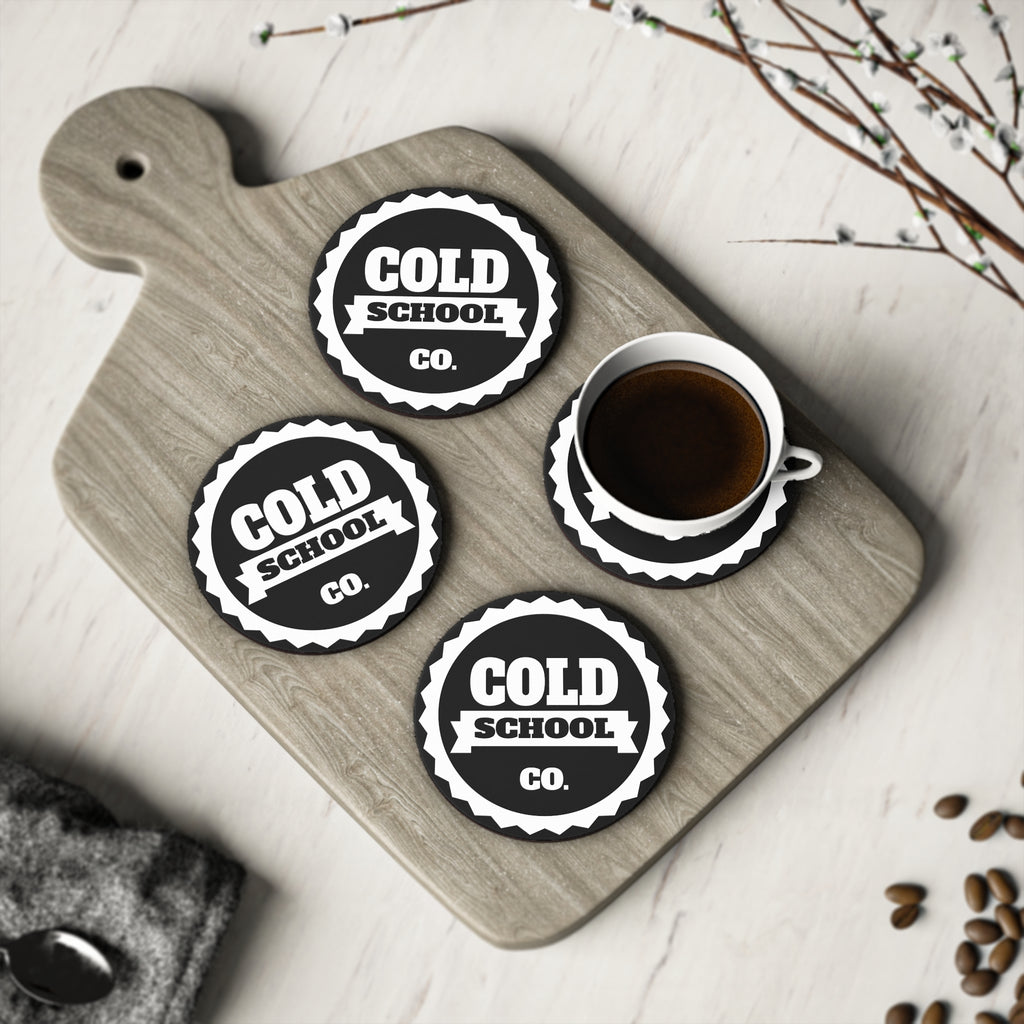 Cork-Backed Coasters | Black