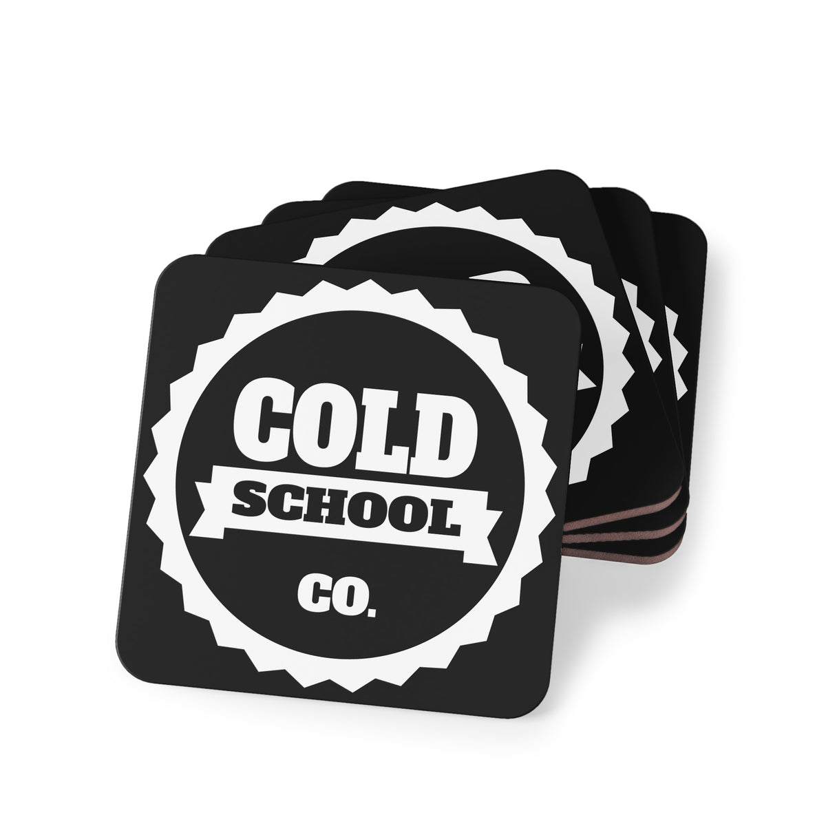 Cork-Backed Coasters | Black