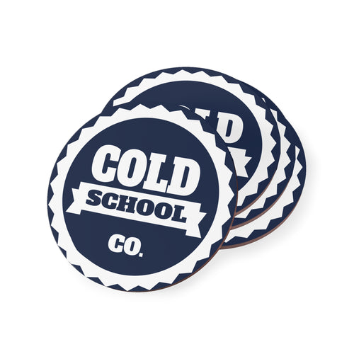 Cork-Backed Coasters | Navy