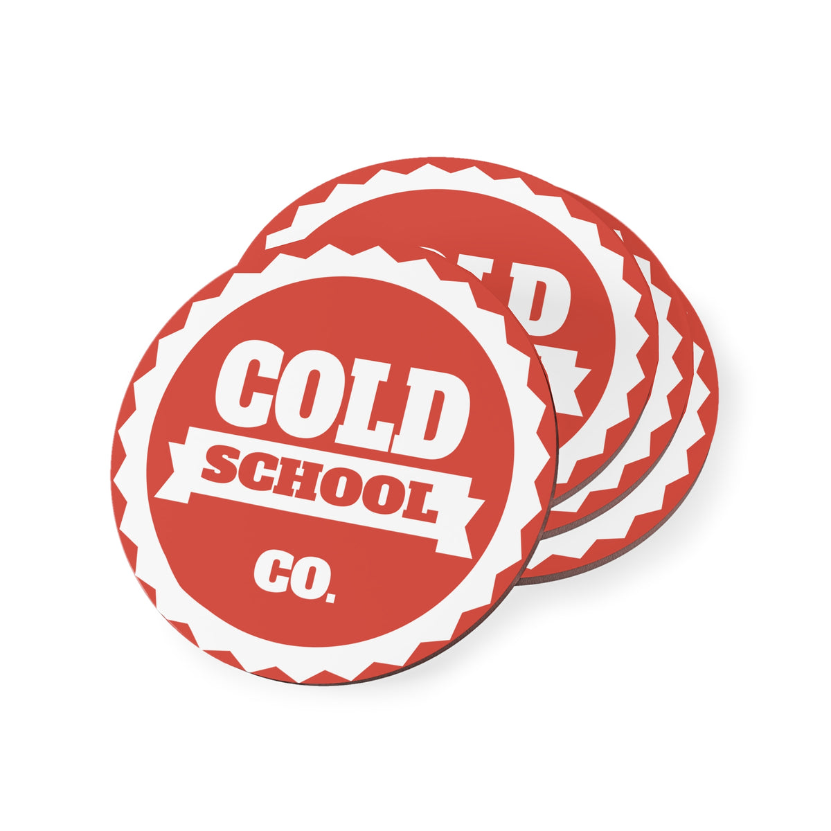 Cork-Backed Coasters | Red