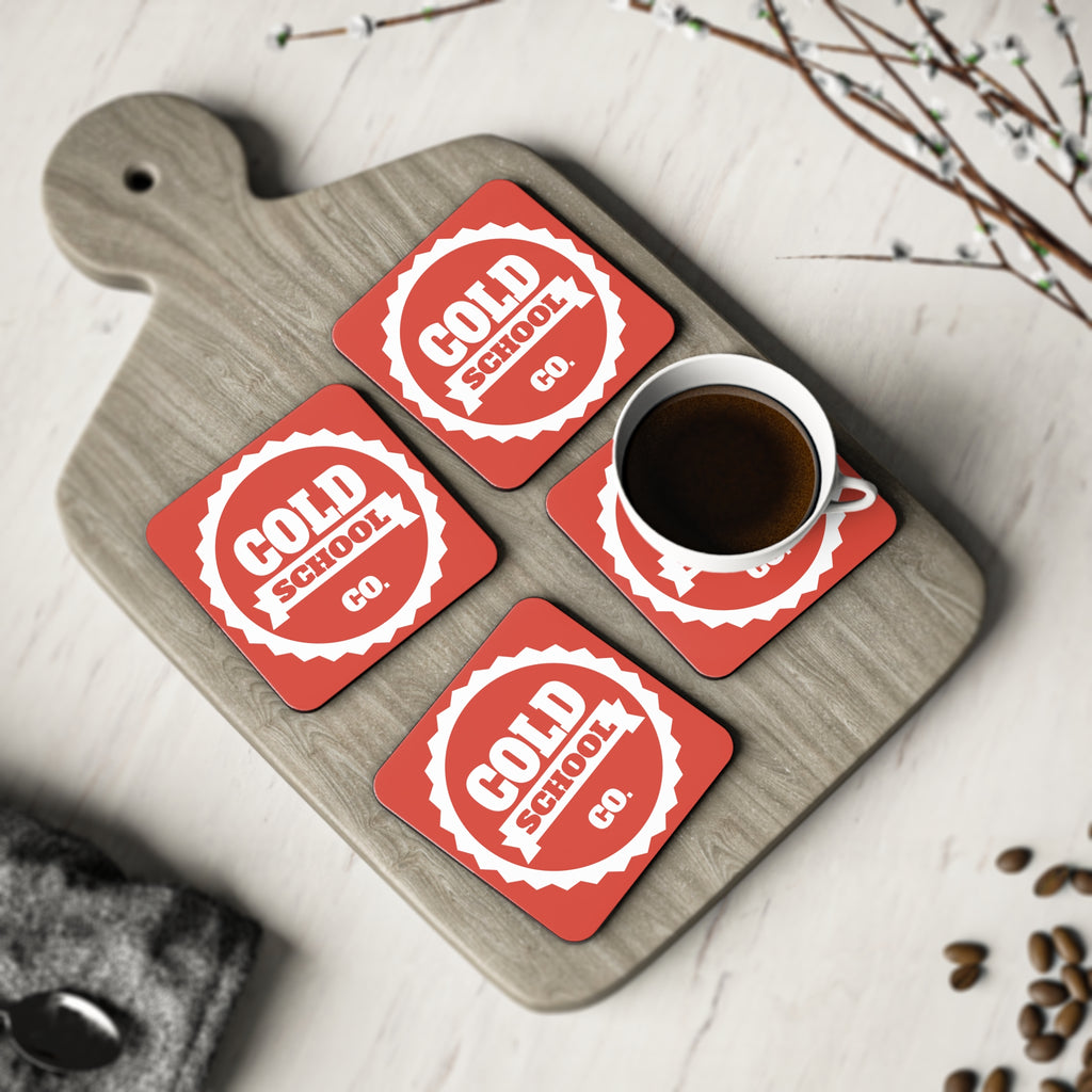 Cork-Backed Coasters | Red