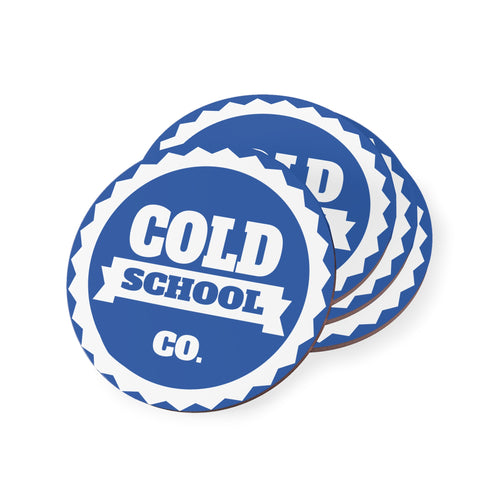 Cork-Backed Coasters | Cobalt