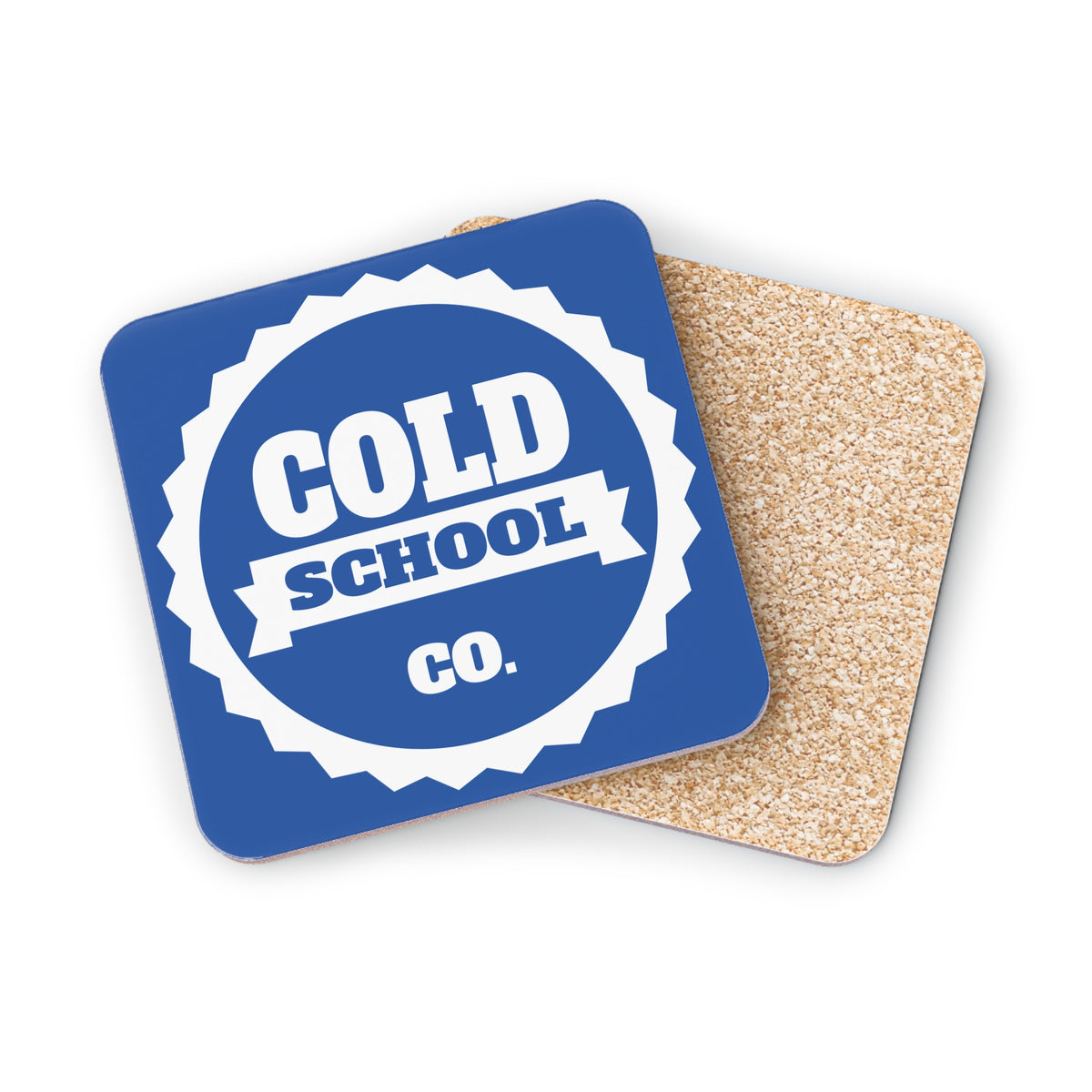 Cork-Backed Coasters | Cobalt