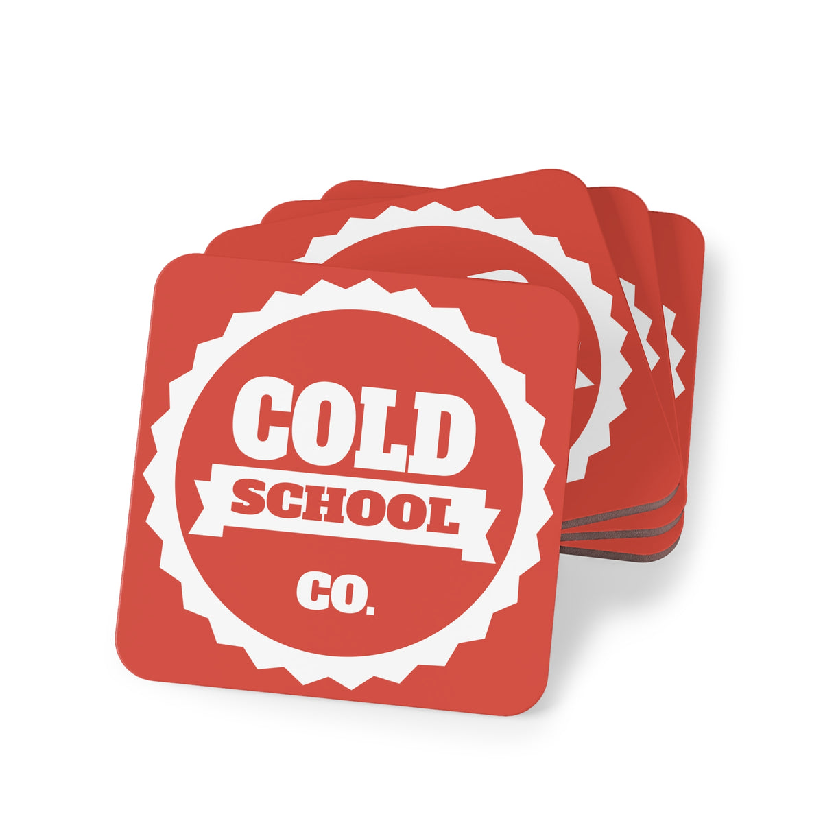 Cork-Backed Coasters | Red