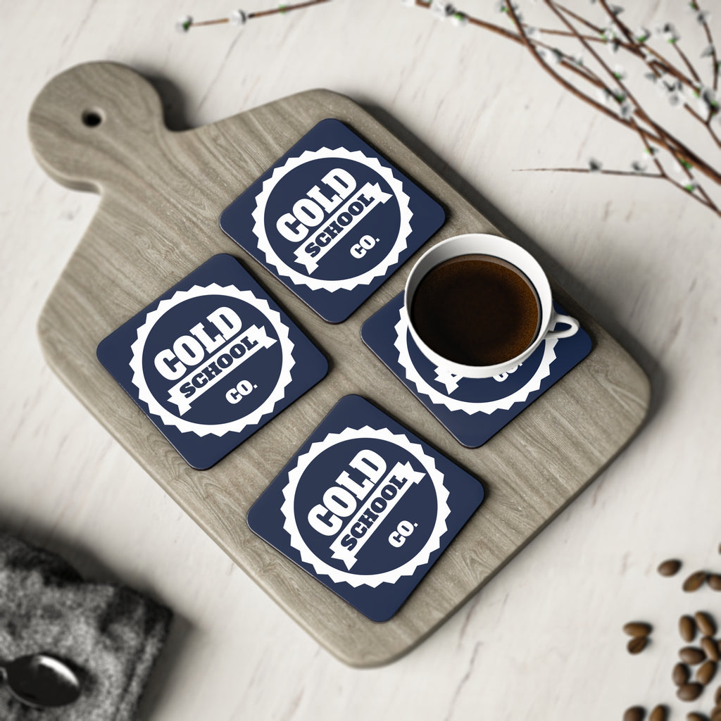 Cork-Backed Coasters | Navy