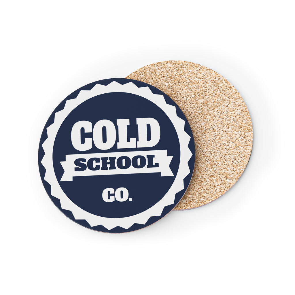 Cork-Backed Coasters | Navy